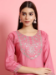 Picture of Well Formed Silk Light Pink Readymade Salwar Kameez