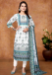 Picture of Delightful Chiffon Off White Readymade Salwar Kameez