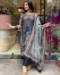 Picture of Georgette Dark Slate Grey Readymade Salwar Kameez