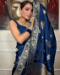 Picture of Superb Silk Dark Slate Blue Saree
