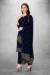 Picture of Georgette Midnight Blue Straight Cut Salwar Kameez