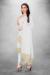 Picture of Ravishing Georgette White Straight Cut Salwar Kameez