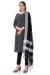 Picture of Shapely Cotton Black Straight Cut Salwar Kameez