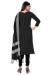 Picture of Shapely Cotton Black Straight Cut Salwar Kameez