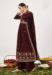 Picture of Georgette Dark Olive Green Straight Cut Salwar Kameez