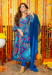 Picture of Chiffon Dark Slate Blue Readymade Salwar Kameez