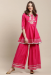 Picture of Shapely Cotton Crimson Readymade Salwar Kameez