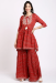 Picture of Pleasing Cotton Maroon Readymade Salwar Kameez