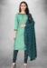 Picture of Medium Aqua Marine Straight Cut Salwar Kameez