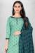 Picture of Medium Aqua Marine Straight Cut Salwar Kameez