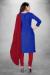 Picture of Cotton Midnight Blue Straight Cut Salwar Kameez