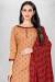 Picture of Marvelous Cotton Indian Red Straight Cut Salwar Kameez