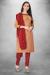 Picture of Marvelous Cotton Indian Red Straight Cut Salwar Kameez