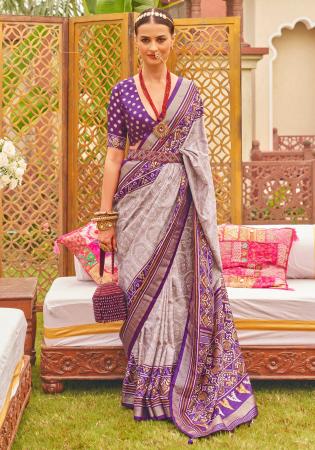 Picture of Pretty Silk Rosy Brown Saree