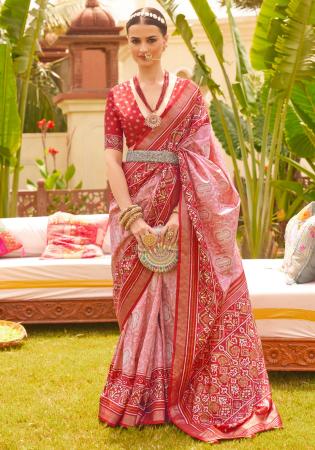 Picture of Bewitching Silk Pink Saree