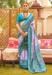 Picture of Amazing Silk Light Slate Grey Saree