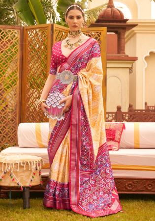 Picture of Enticing Silk Light Yellow Saree