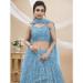 Picture of Bewitching Georgette Medium Aqua Marine Lehenga Choli