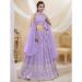 Picture of Stunning Georgette Light Steel Blue Lehenga Choli