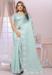 Picture of Fine Organza Light Steel Blue Saree