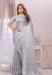 Picture of Classy Organza Light Grey Saree