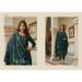 Picture of Chiffon Dark Green Straight Cut Salwar Kameez