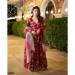 Picture of Beautiful Silk Saddle Brown Readymade Salwar Kameez