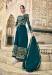 Picture of Georgette Dark Green Straight Cut Salwar Kameez