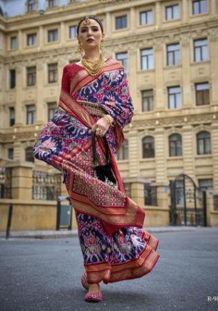 Picture of Comely Silk Dark Slate Blue Saree