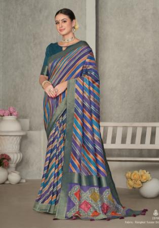 Picture of Sublime Silk Dark Slate Grey Saree