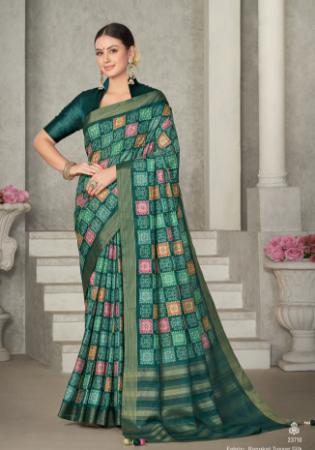 Picture of Shapely Silk Sea Green Saree