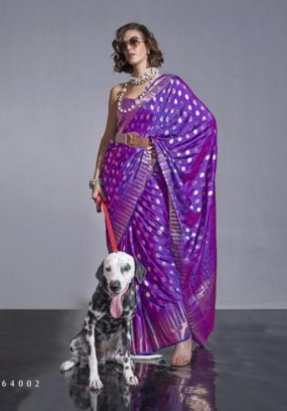 Picture of Splendid Silk Dark Orchid Saree