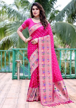 Picture of Resplendent Silk Deep Pink Saree