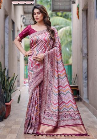 Picture of Wonderful Silk Rosy Brown Saree