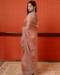 Picture of Fascinating Silk & Organza Indian Red Saree
