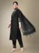 Picture of Pretty Cotton Black Readymade Salwar Kameez