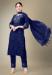 Picture of Cotton Dark Slate Blue Readymade Salwar Kameez