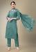 Picture of Ravishing Cotton Cadet Blue Readymade Salwar Kameez