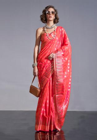 Picture of Admirable Silk Tomato Saree