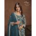 Picture of Splendid Georgette Teal Straight Cut Salwar Kameez