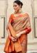 Picture of Resplendent Silk Dark Khaki Saree