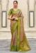 Picture of Elegant Silk Dark Khaki Saree