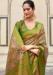 Picture of Elegant Silk Dark Khaki Saree