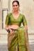 Picture of Elegant Silk Dark Khaki Saree