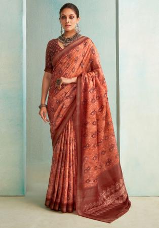 Picture of Magnificent Silk Sienna Saree