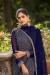 Picture of Silk Midnight Blue Straight Cut Salwar Kameez