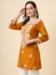 Picture of Lovely Rayon Dark Golden Rod Kurtis & Tunic