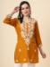 Picture of Lovely Rayon Dark Golden Rod Kurtis & Tunic