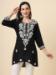 Picture of Fascinating Rayon Black Kurtis & Tunic