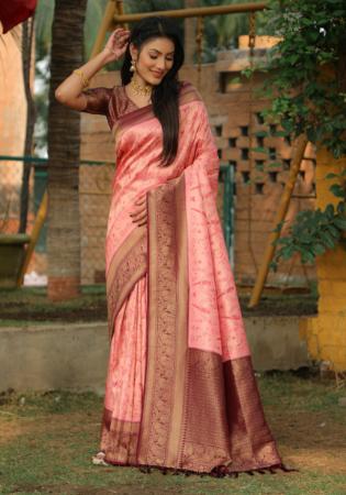 Picture of Wonderful Silk Light Coral Saree